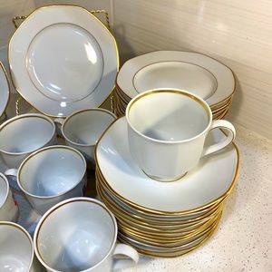VINTAGE Villeroy & Boch Heinrich FACETTE GOLD